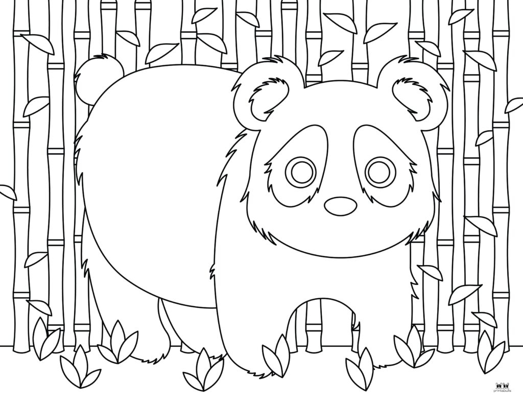 coloring pages of panda bears