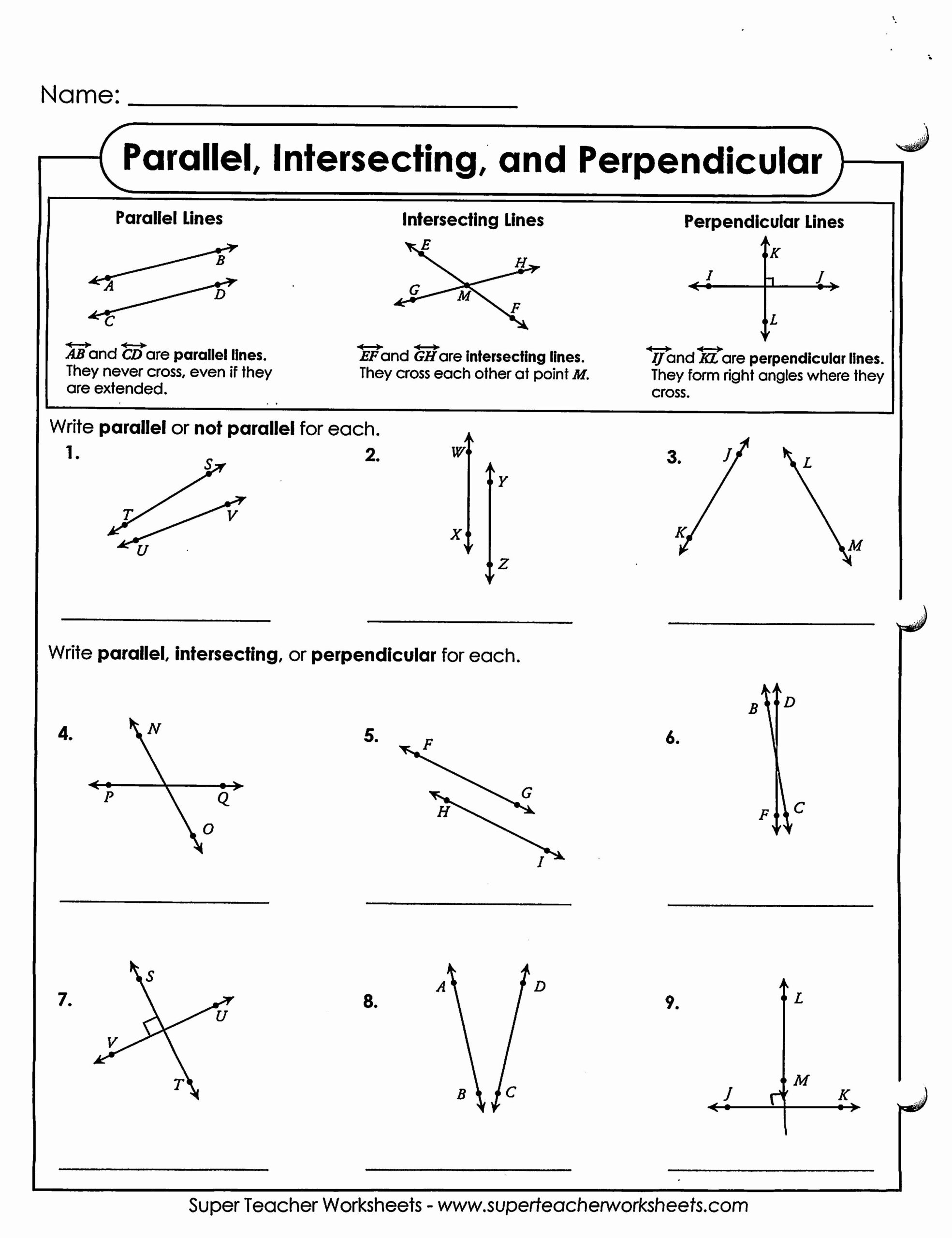 Parallel And Perpendicular Lines Worksheet Fresh Parallel Worksheets Library Parallel And Perpendicular Lines Worksheet Fresh Parallel Worksheets Library