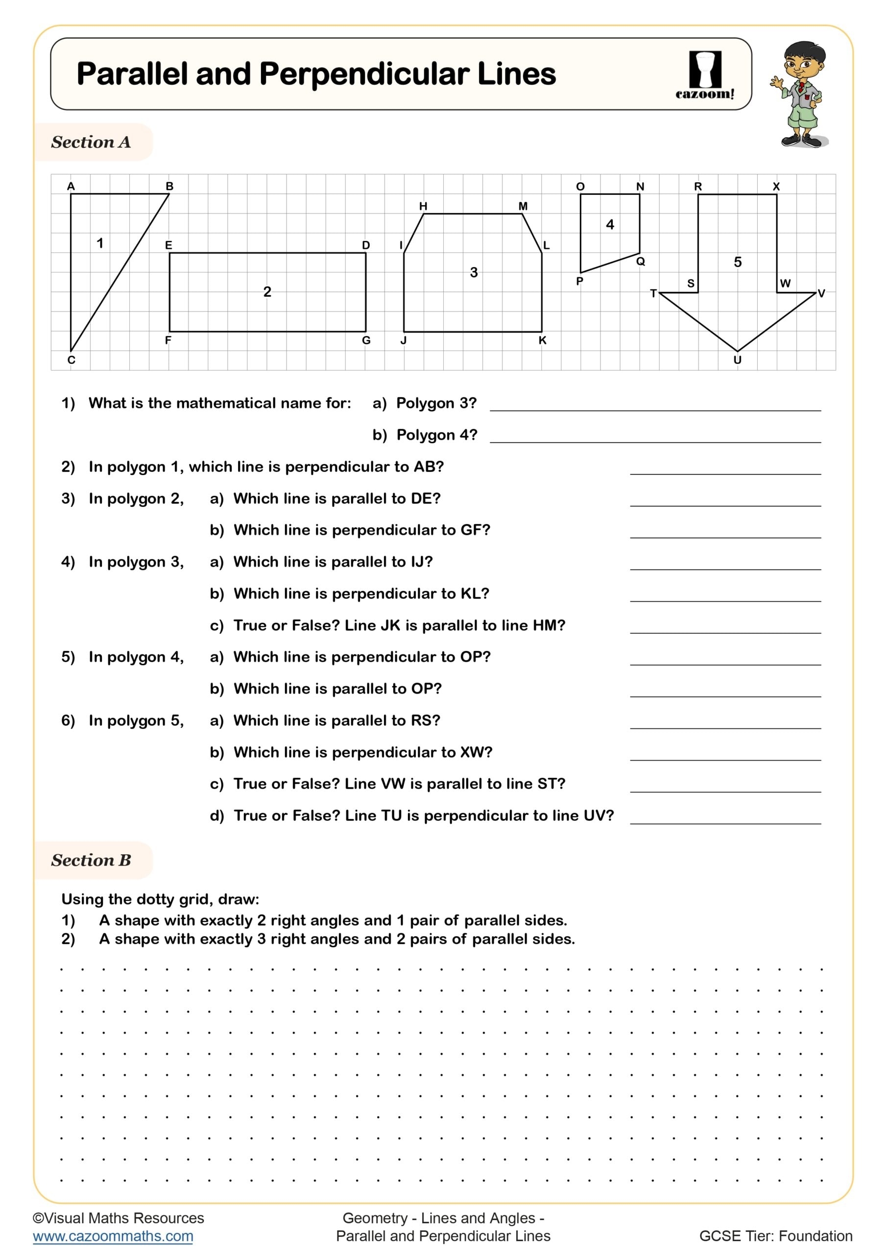 Parallel And Perpendicular Lines Worksheet Printable PDF Year 7 And Year 8 Geometry Worksheet Parallel And Perpendicular Lines Worksheet Printable PDF Year 7 And Year 8 Geometry Worksheet