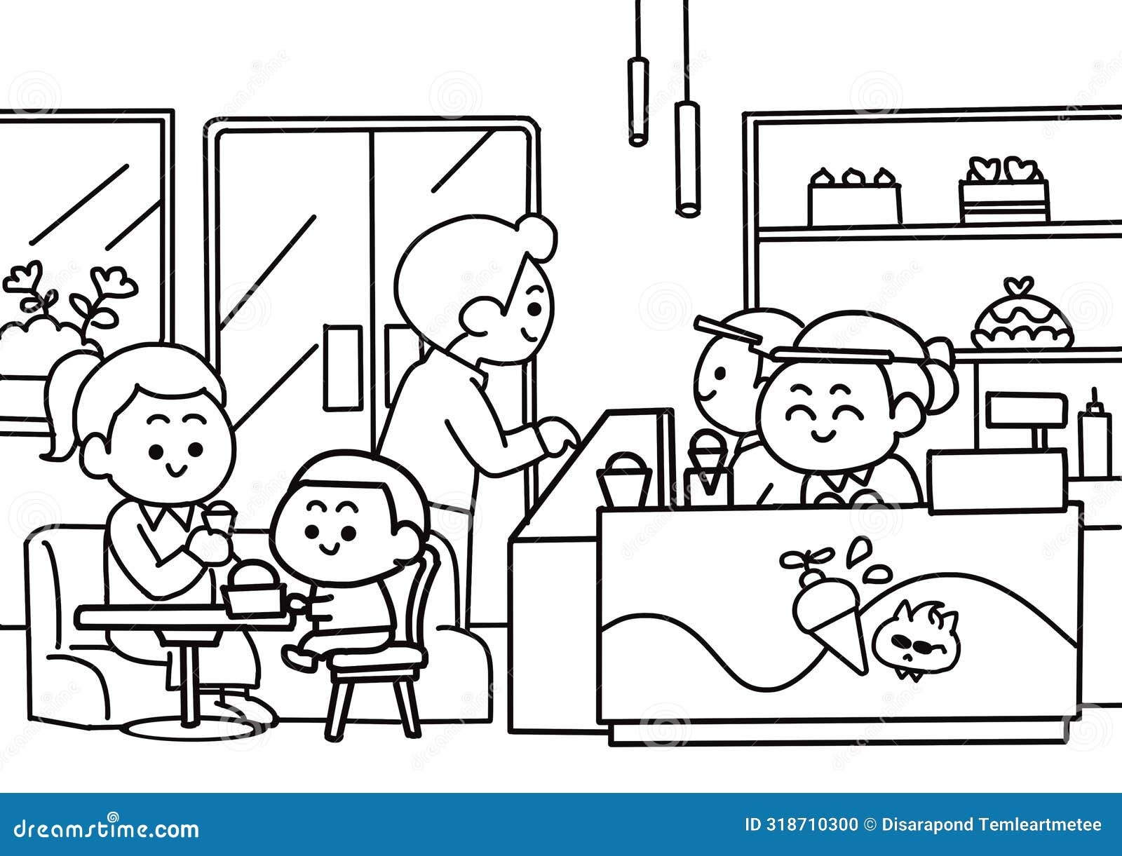 Parents In Ice Cream Shop Coloring Pages Stock Vector Illustration Of Summer Lifestyle 318710300 Parents In Ice Cream Shop Coloring Pages Stock Vector Illustration Of Summer Lifestyle 318710300