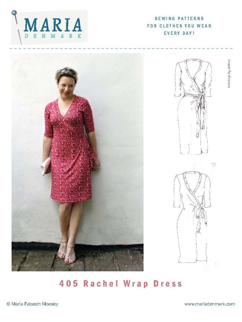 Pattern In Focus 405 Rachel Wrap Dress Sewing Life By MariaDenmark