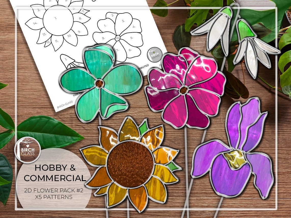 PATTERNS Flower Pack X5 Beginner Stained Glass Patterns 2 PDF Digital Download Iris Plant Stake Sunflower Easy Bouquet Etsy Canada PATTERNS Flower Pack X5 Beginner Stained Glass Patterns 2 PDF Digital Download Iris Plant Stake Sunflower Easy Bouquet Etsy Canada