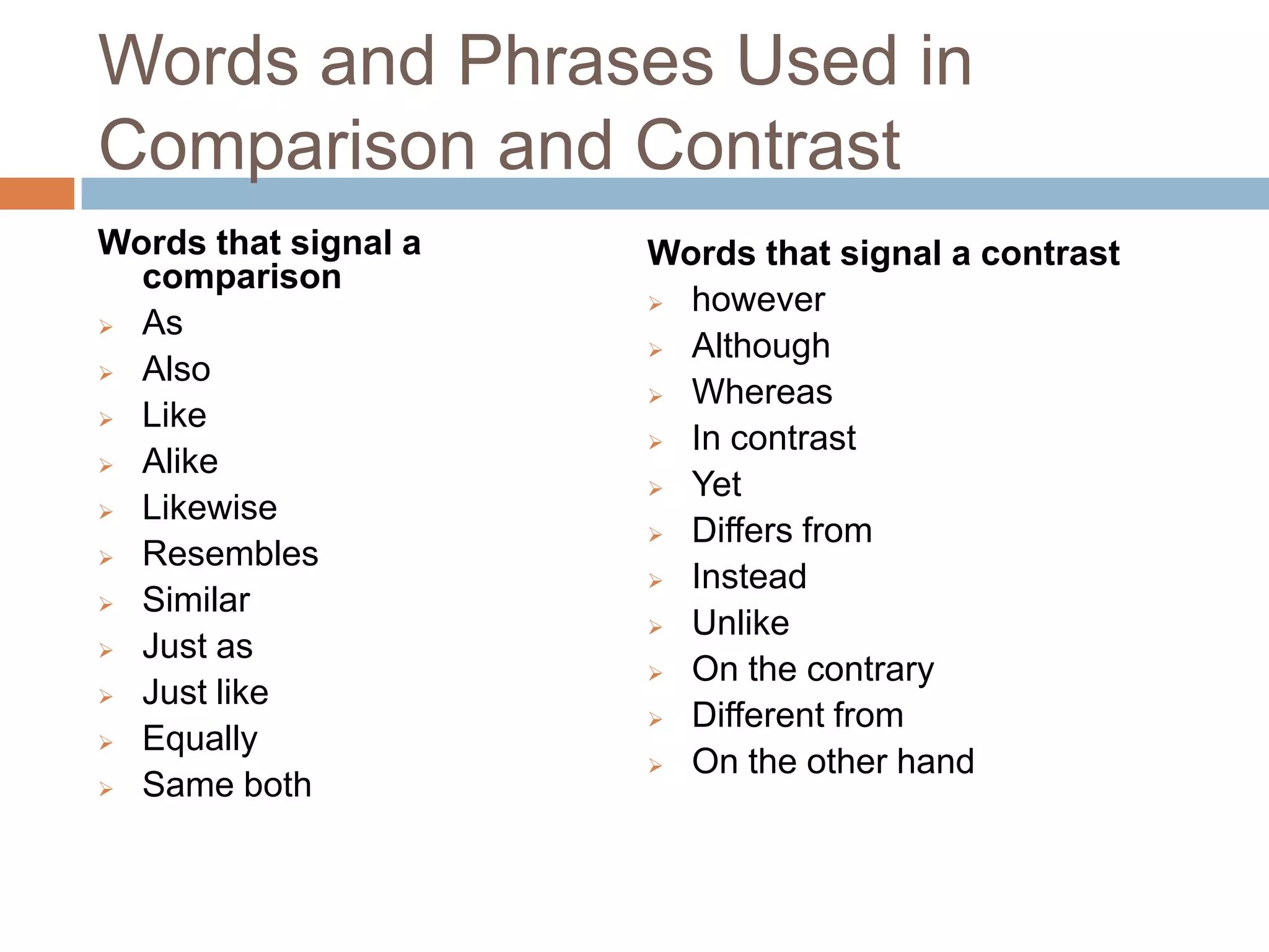 Patterns Of Organization Compare Contrast Cause Effect PPTX Patterns Of Organization Compare Contrast Cause Effect PPTX