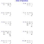 PEMDAS Problems Order Of Operations Worksheets Add Subtract Multiply And Divide Made By Teachers