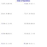 PEMDAS Problems Order Of Operations Worksheets Add Subtract Multiply And Divide Made By Teachers