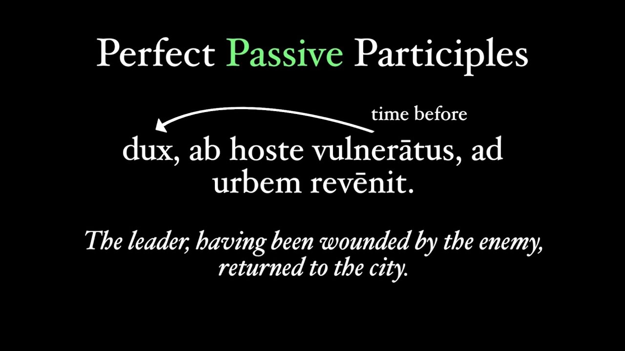 Perfect Passive Participles YouTube