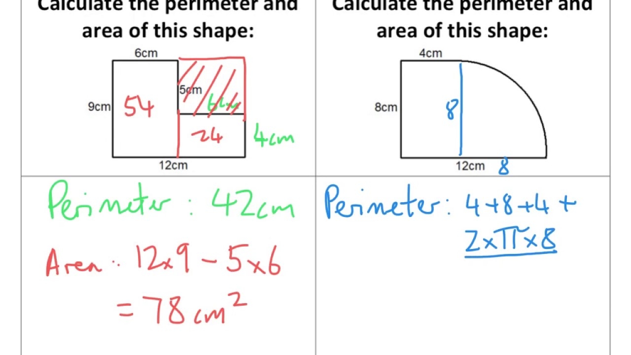 Perimeter Area Of Compound Shapes Tutorial YouTube Perimeter Area Of Compound Shapes Tutorial YouTube