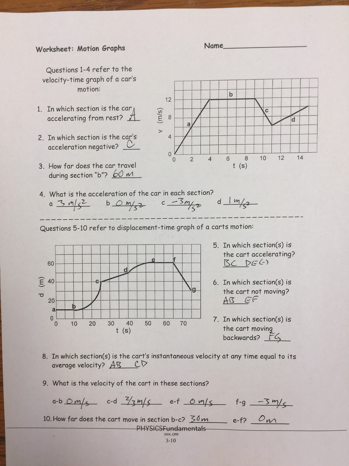 Physics Unit 2a Linear Motion Answer Keys Coachhahs Worksheets Library Physics Unit 2a Linear Motion Answer Keys Coachhahs Worksheets Library