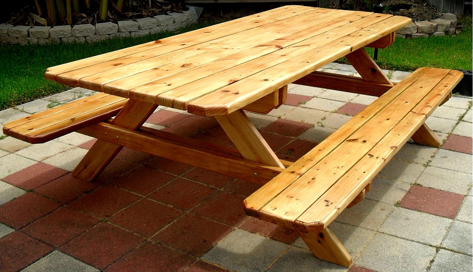 Picnic Table How to Book Paper Pattern Plan To DIY And Easily Build 7 Family Sized With Attached Bench Seats Home And Garden Products Amazon Picnic Table How to Book Paper Pattern Plan To DIY And Easily Build 7 Family Sized With Attached Bench Seats Home And Garden Products Amazon