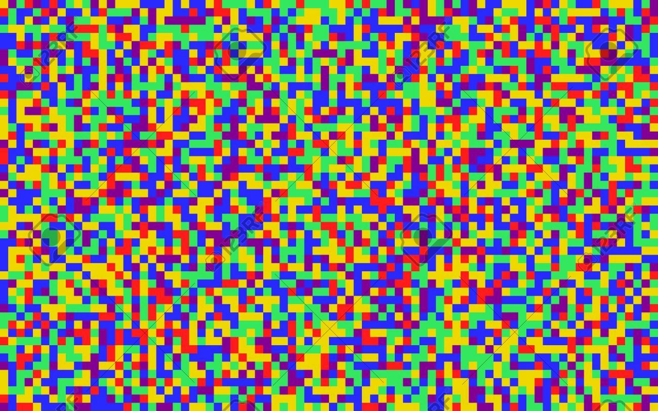 Pixels Seamless Pattern Color Pixelated Background 8 Bit Retro Style Grainy Noise Effect Vector Backdrop For Game Web Fabric Royalty Free SVG Cliparts Vectors And Stock Illustration Image 152298757 