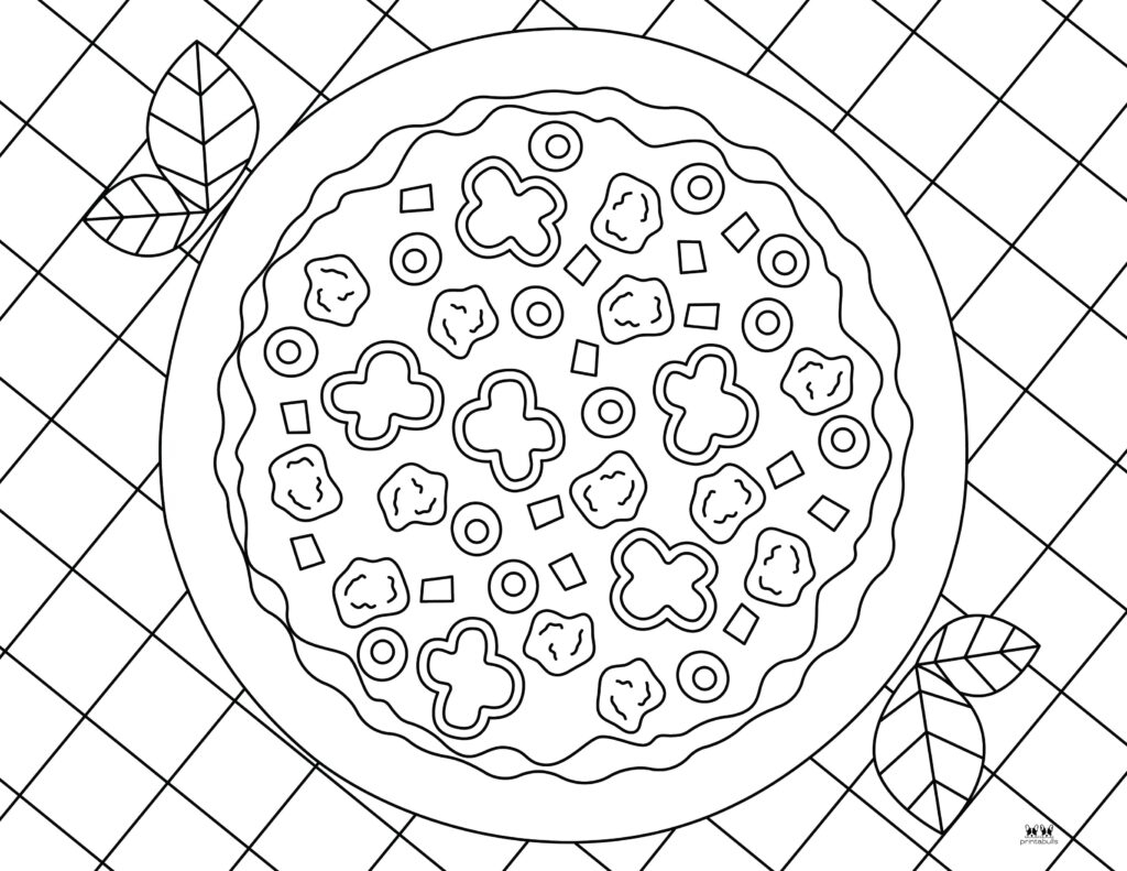 coloring pages of a pizza coloring pages of a pizza