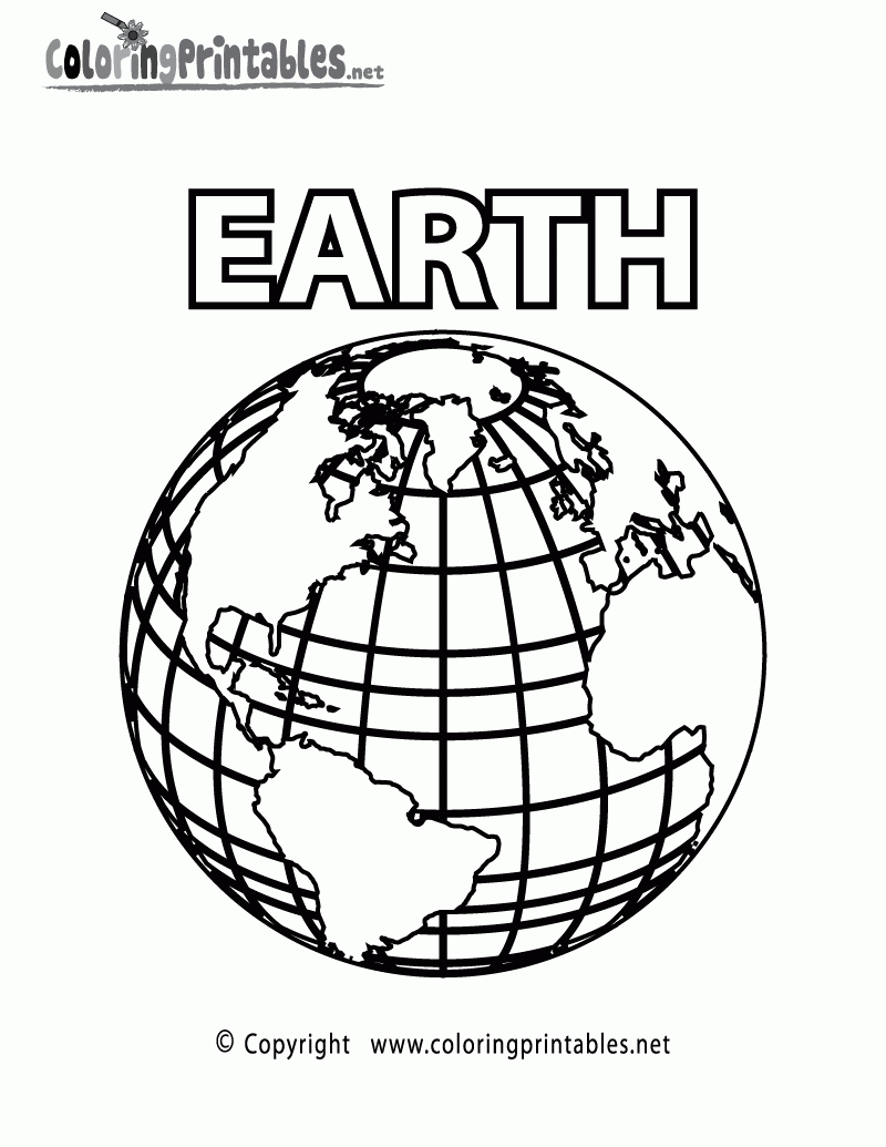 coloring page of planet earth