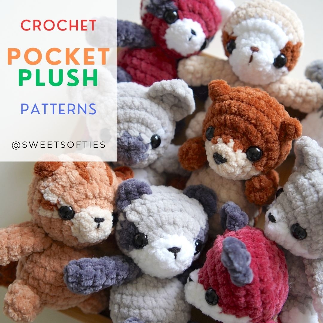 Pocket Plush Collection 12 Mini Amigurumi Animal Patterns Sweet Softies