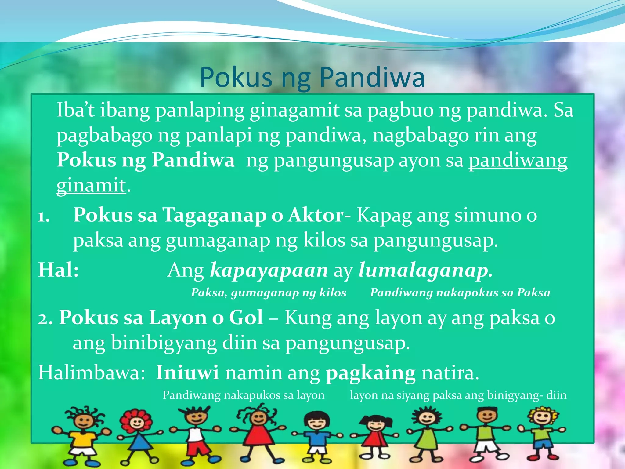 Pokus Ng Pandiwa PPTX Pokus Ng Pandiwa PPTX