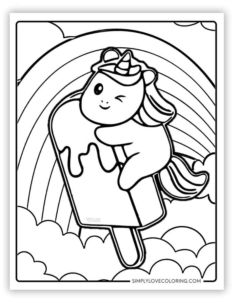 Popsicle Coloring Pages Free PDF Printables Simply Love Coloring