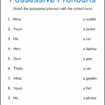 Possessive Pronouns Grammar Activity Worksheets For Grade 2 3 4 Made By Teachers