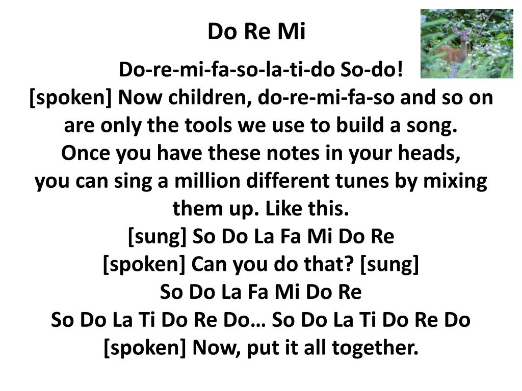 PPT Do Re Mi PowerPoint Presentation Free Download ID 6245956 PPT Do Re Mi PowerPoint Presentation Free Download ID 6245956