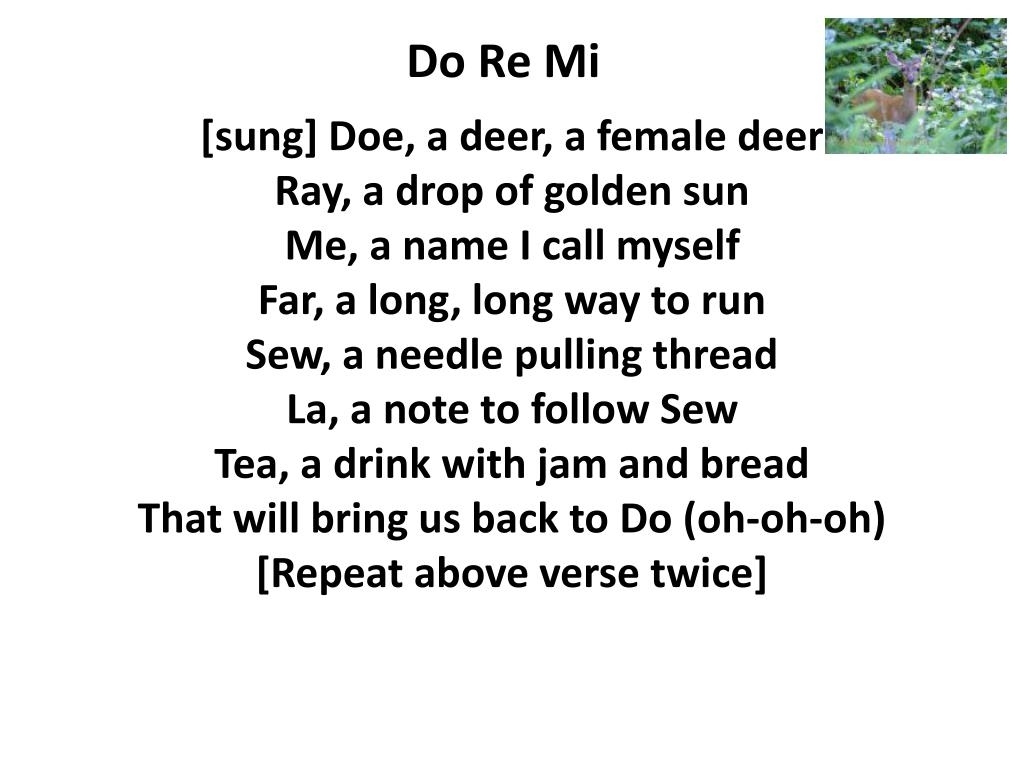 PPT Do Re Mi PowerPoint Presentation Free Download ID 6245956