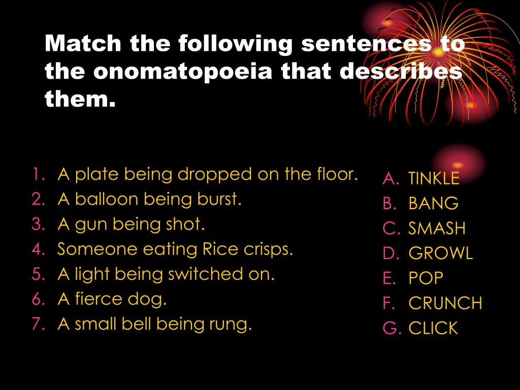 PPT Onomatopoeia PowerPoint Presentation Free Download ID 1391792