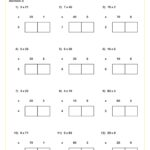 Practicing The Box Method For Multiplication B PDF Printable Number And Operations Worksheets Cazoom Math