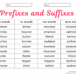 Prefixes And Suffixes Worksheet For Grade 2 Kidpid