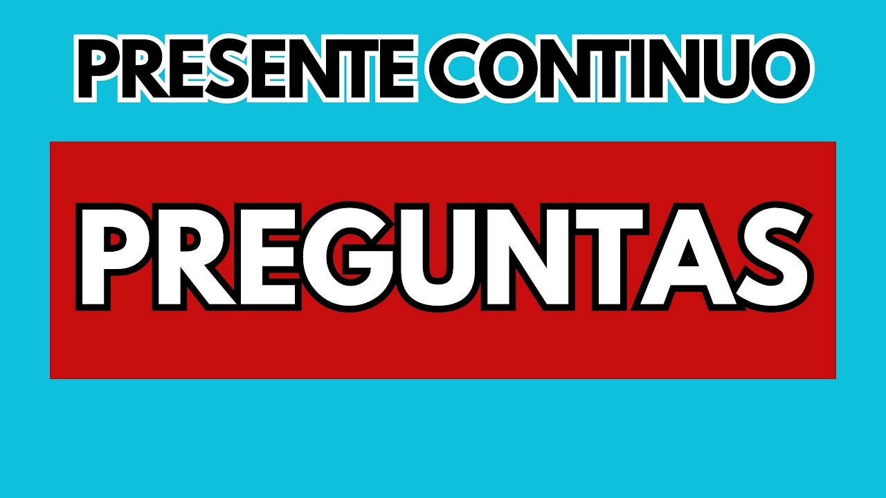 en ingles presente continuo