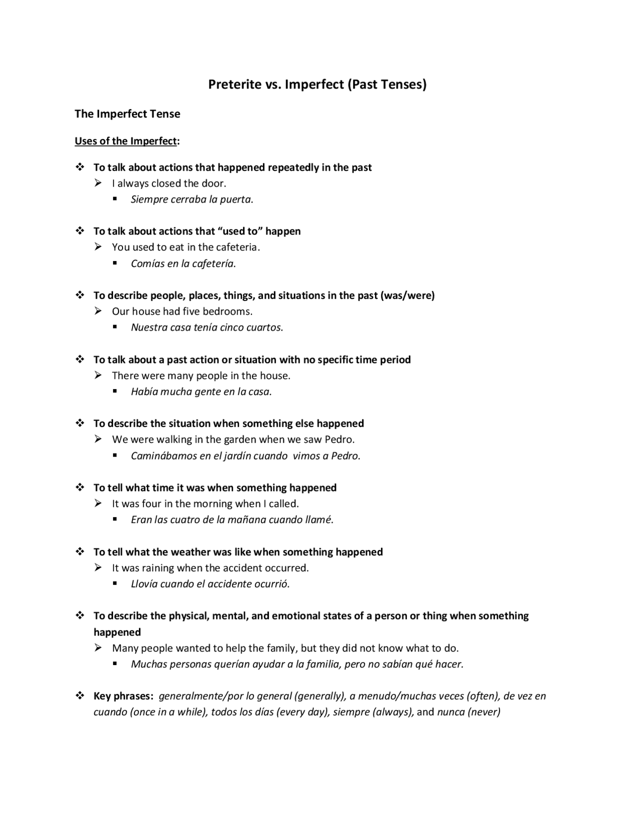 Preterite Vs Imperfect Past Tenses Exercises Grammar And Worksheets Library Preterite Vs Imperfect Past Tenses Exercises Grammar And Worksheets Library