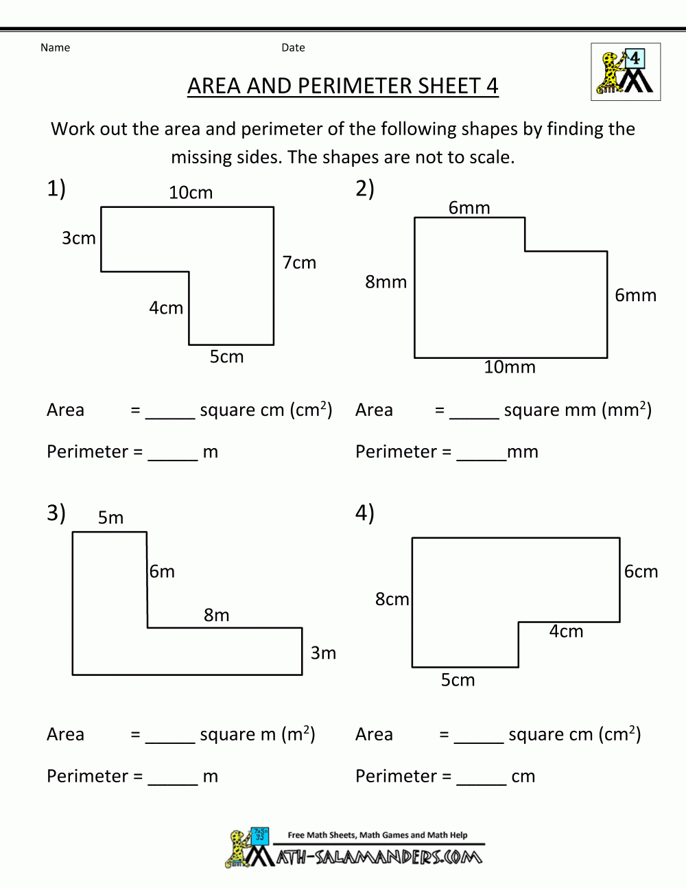 Primary 3 Maths Perimeter Worksheet