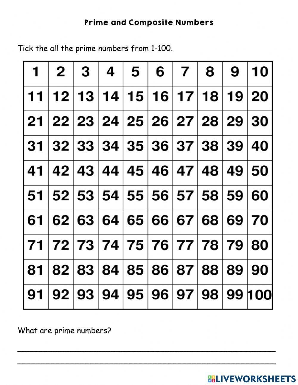 Prime And Composite Numbers Live Worksheets Worksheets Library Prime And Composite Numbers Live Worksheets Worksheets Library
