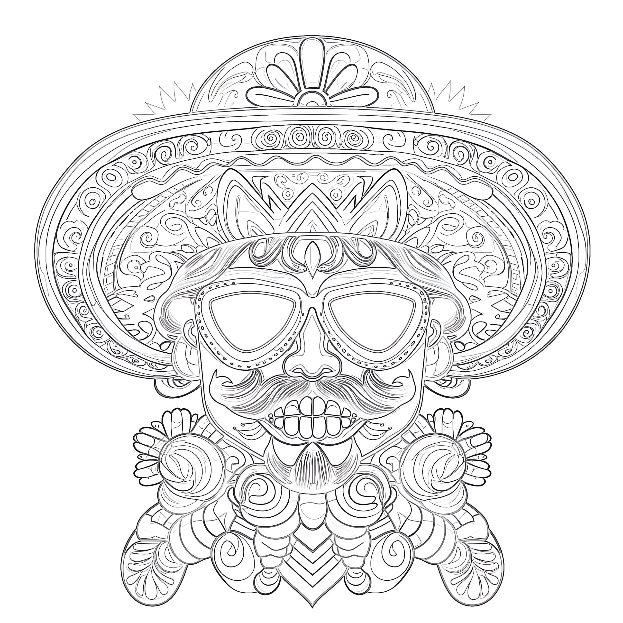 cinco de mayo coloring page