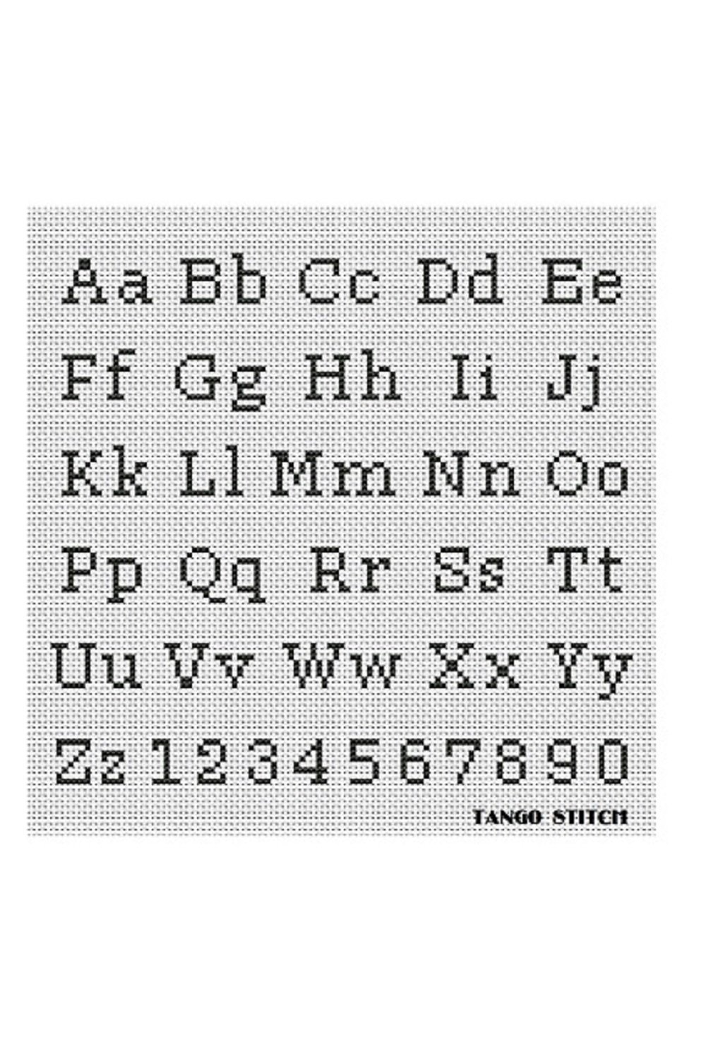 Printable Alphabet Knitting Chart Tropical Floral Cross Stitch Alphabet PDF Pattern Printable Flower