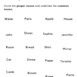 Printable Common Noun And Proper Nouns Worksheet For Grade 1 Made By Teachers