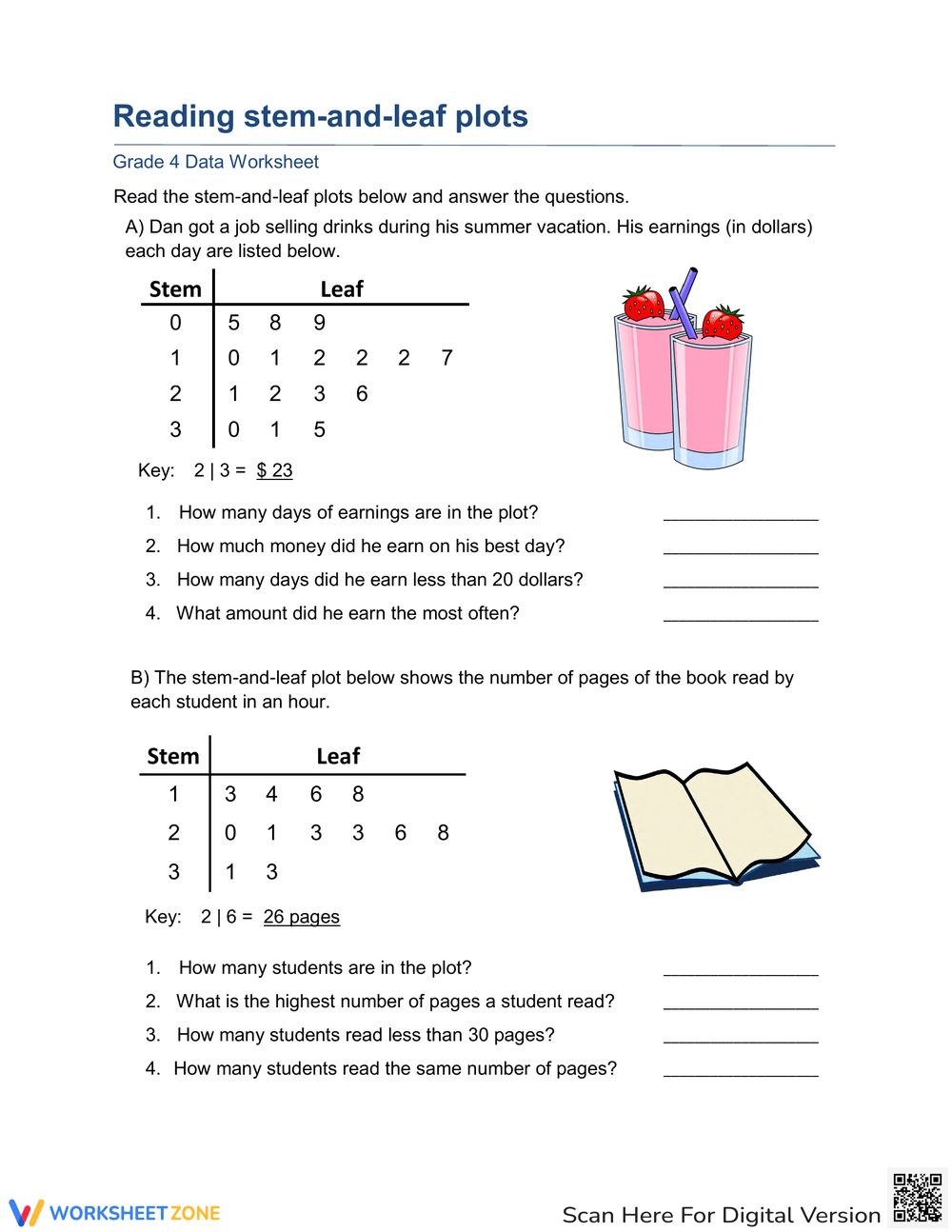 worksheet stem and leaf plot worksheet stem and leaf plot
