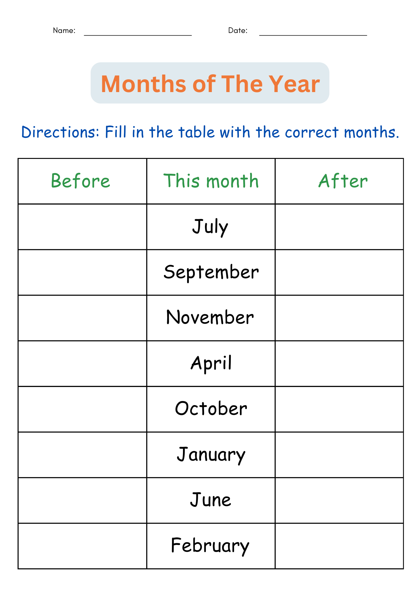 Printable Months Of The Year Worksheet Month Sequencing Activities For Grade 1 Made By Teachers Printable Months Of The Year Worksheet Month Sequencing Activities For Grade 1 Made By Teachers