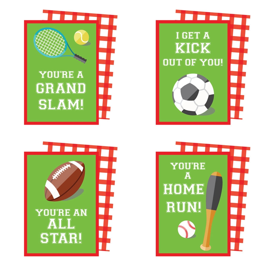 Printable Sports Valentines Cards Simply Noted Printable Sports Valentines Cards Simply Noted