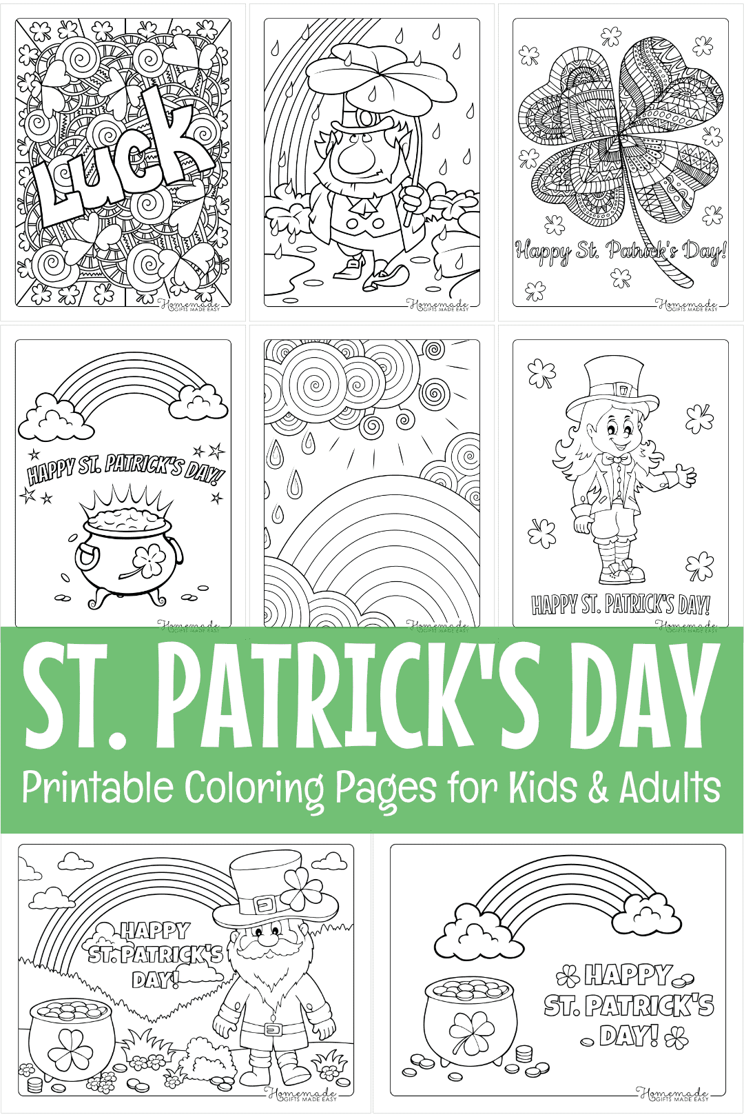 st patricks day coloring sheets
