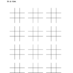 Printable Tic Tac Toe Sheets ALL ESL