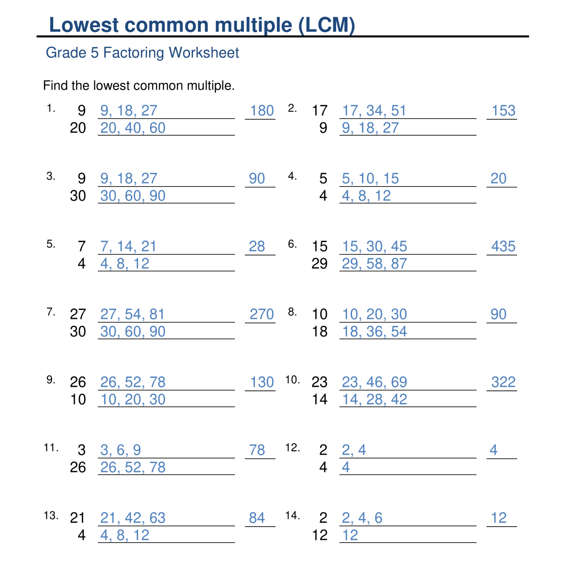 Problem Solving With GCF And LCM Grade 5 Math Word Problems Made By Teachers Problem Solving With GCF And LCM Grade 5 Math Word Problems Made By Teachers