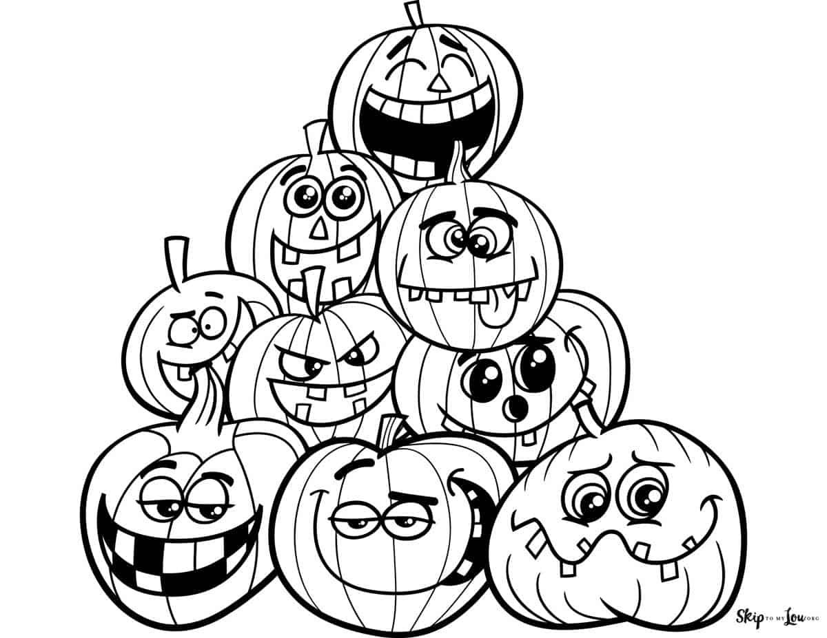 cute pumpkin coloring pages