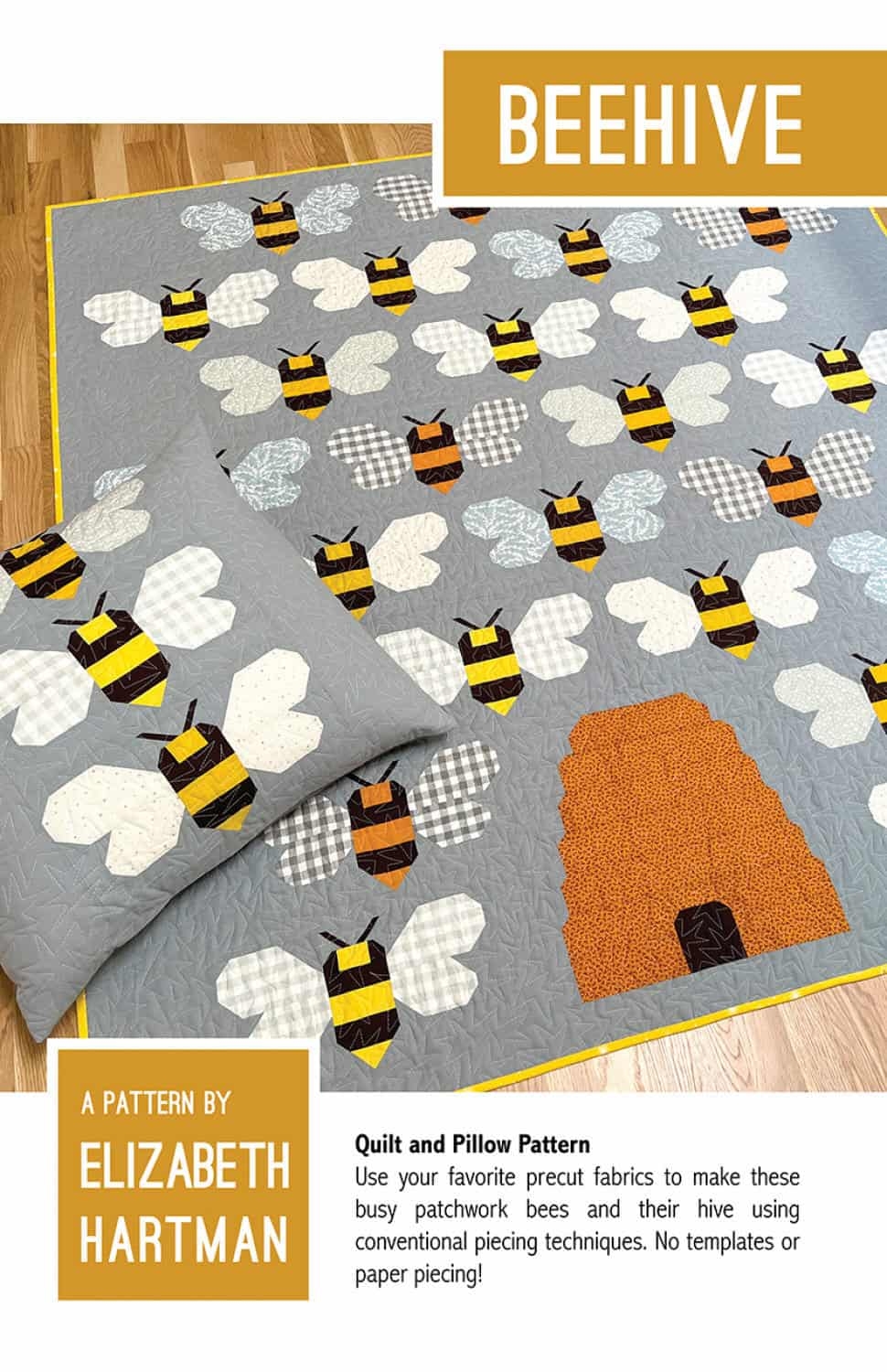Quilt Pattern Bee Hive Von Elizabeth Hartman englisch Das Mach Ich Nachts