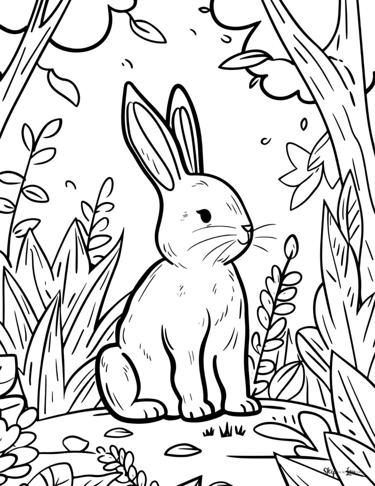 bunny rabbit coloring pages bunny rabbit coloring pages