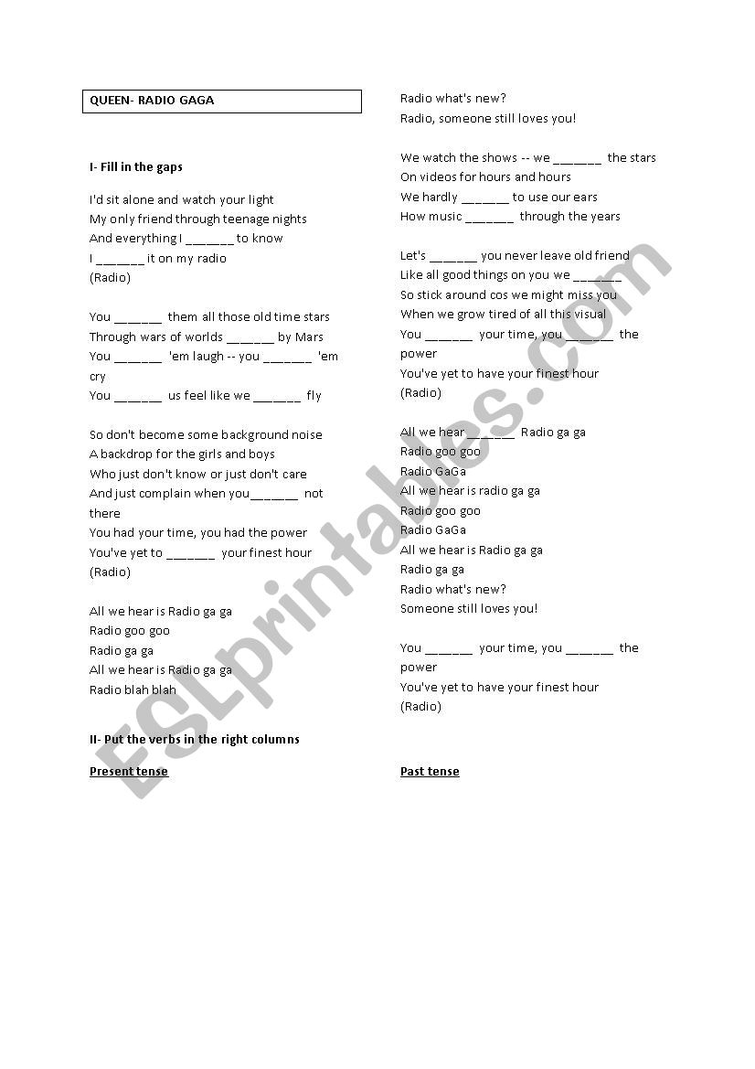 radio gaga by queen lyrics