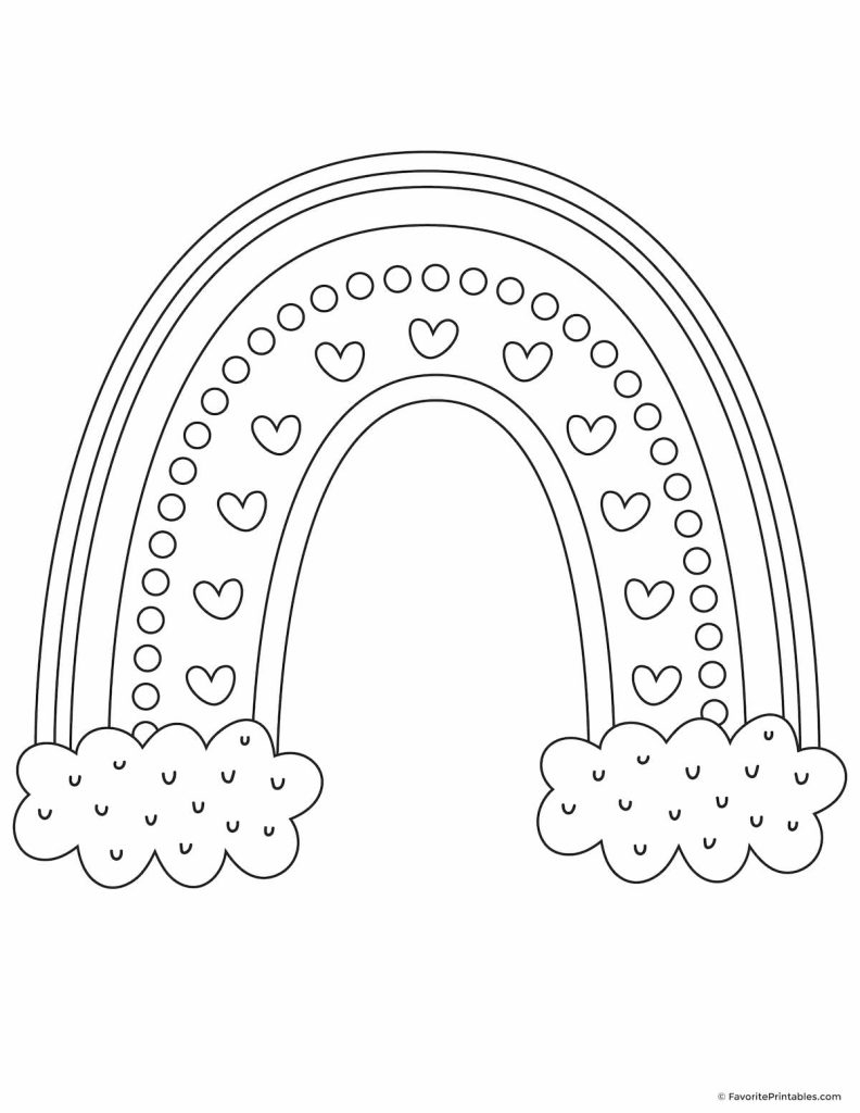 Rainbow Coloring Pages FREE Printables Favorite Printables Rainbow Coloring Pages FREE Printables Favorite Printables