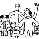 Rainbow Friends Creatures Rainbow Friends Coloring Pages