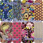 Rare Fabrics Vera Bradley Retired Michael Miller 100 Cotton Quilting Quality Hard To Find 1 2 Yd Fat Quarters 5 Charm Square Bold Color Etsy