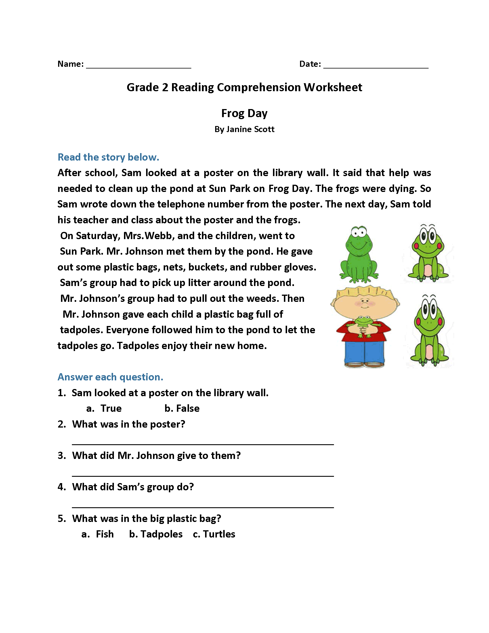 Reading Comprehension Second Grade Reading Passages Worksheets Library Reading Comprehension Second Grade Reading Passages Worksheets Library