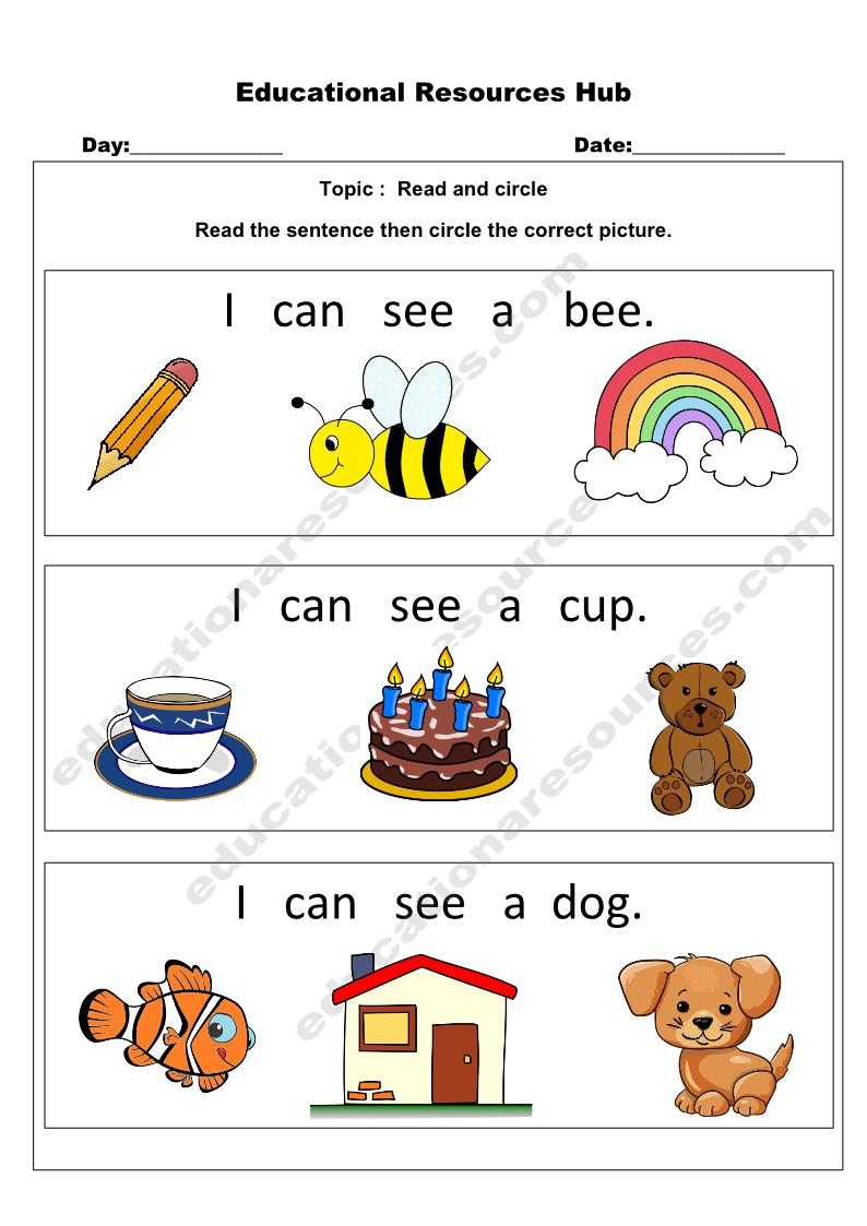 Reading Worksheet Free Kindergarten English Worksheet For Kids Worksheets Library