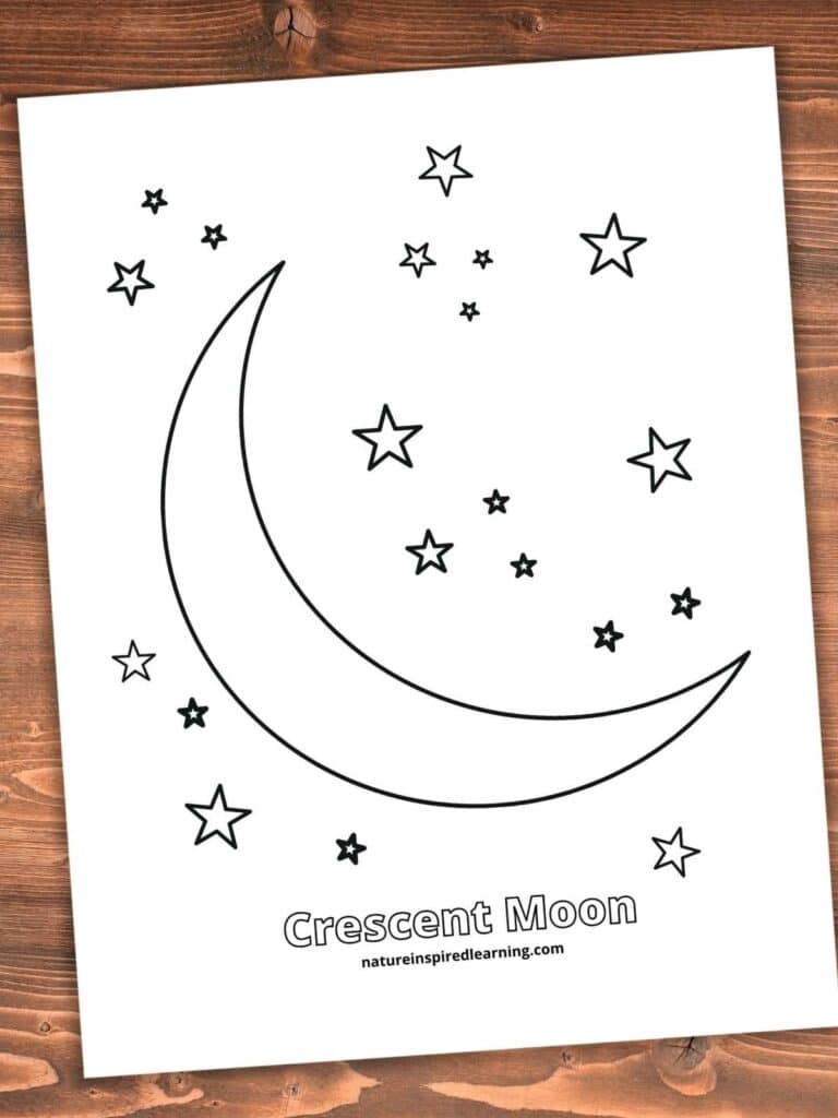 Realistic Moon Coloring Pages Nature Inspired Learning
