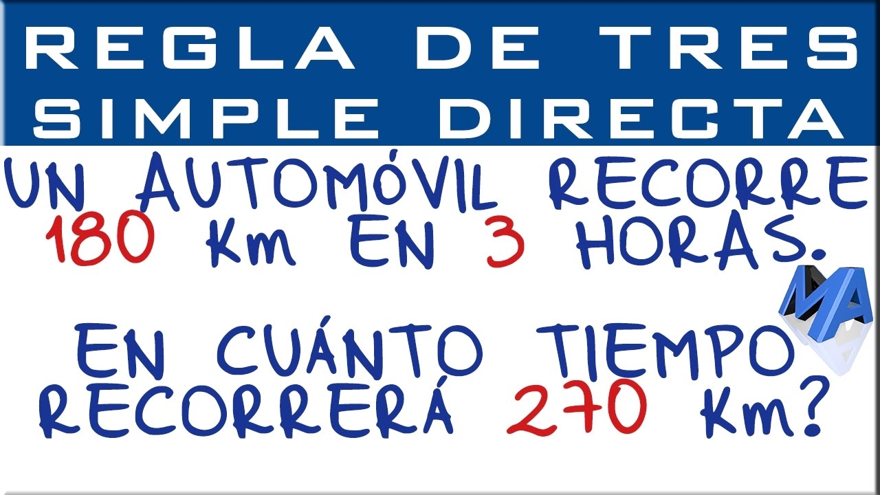 Regla De Tres Simple Directa Ejemplo 1 YouTube