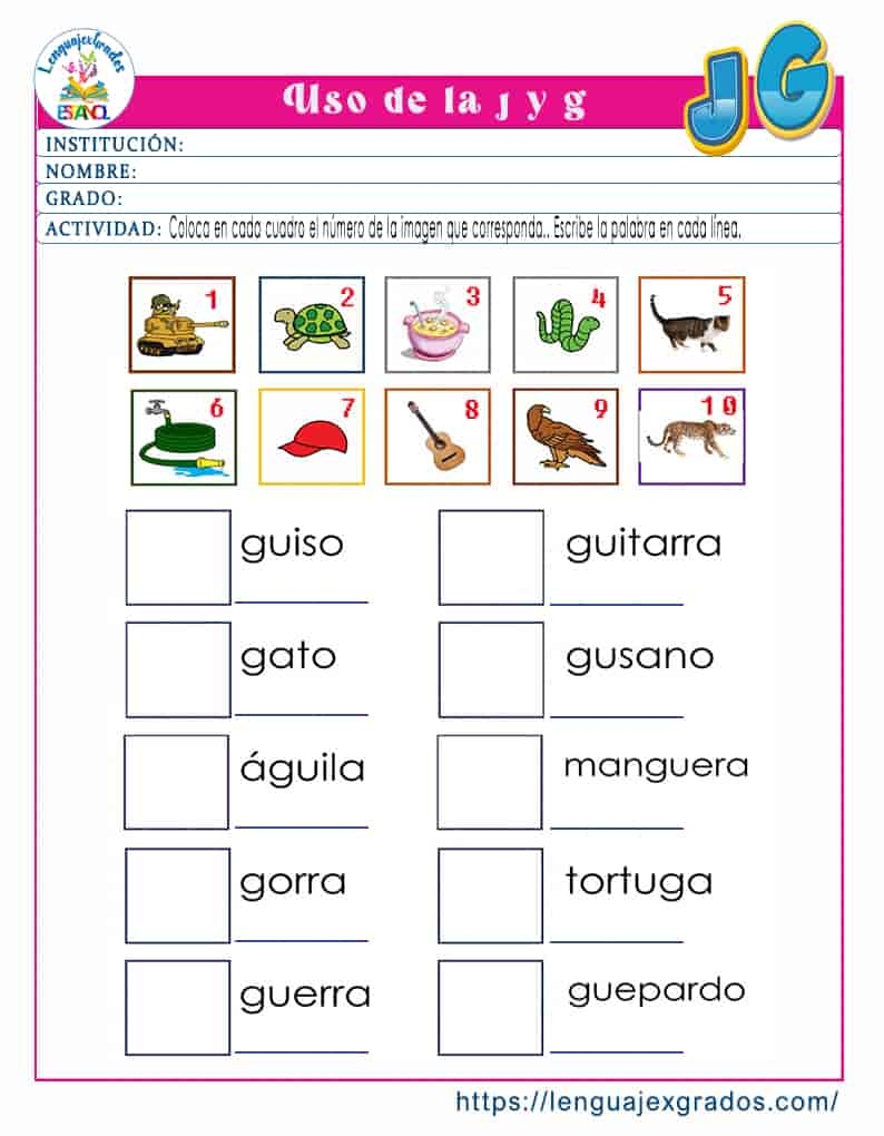 Reglas Del Uso De La G Y J Ejemplos Y Ejercicios Reglas Del Uso De La G Y J Ejemplos Y Ejercicios